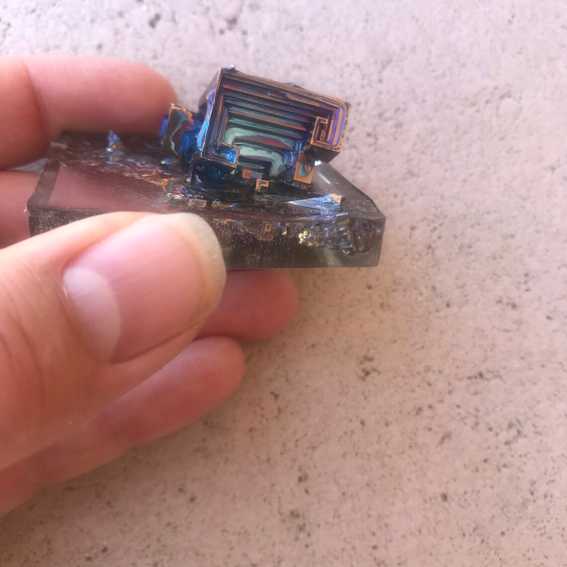 Bismuth in resin Etsy