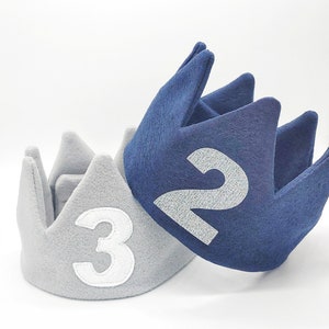 Corona di compleanno per bambini / Corona personalizzata / Corona con nome / Regalo di compleanno / Corona in feltro / Regalo personalizzato / Corona per bambini / Vestito / Regalo ricordo