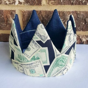 Corona de dinero / Regalo de graduación / Adulto personalizado / Regalo de promoción / Sombrero de despedida de soltero / Regalo de broma / Corona de cumpleaños para adultos o niños
