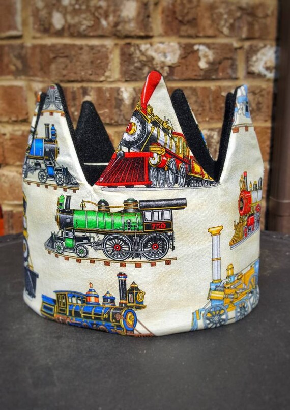 Train Birthday/ Train Hat/ Train Party/ Birthday Crown / Choo Choo Train/Boy Bithday/ Party Crown/ Party Hat/ First Birthday/ Transportation Il_570xn