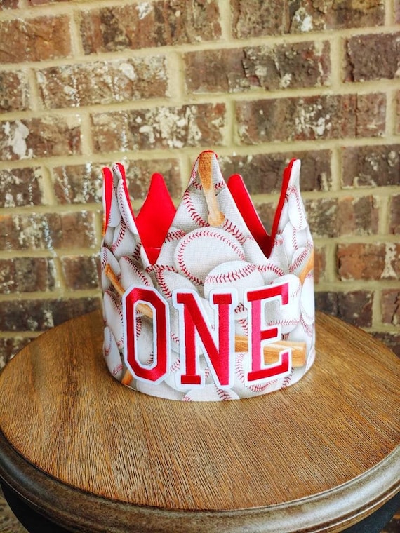 First Birthday Baseball, Baseball Birthday Crown, Boy Birthday Hat, Baseball Theme Party, Baseball Party Supplies Il_570xn