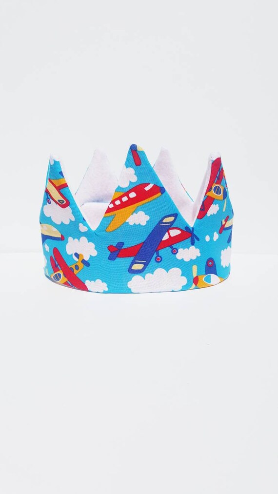 Airplane Birthday Hat/ Birthday Crown/ First Birthday/ Child Crown/ Travel Birthday/Airplane Theme Birthday/2nd Birthday/Pilot Birthday Il_570xn