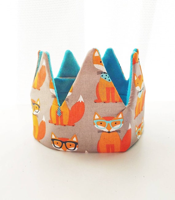 Fox Crown/ Fox Birthday Crown/ Fox Birthday/ Birthday Crown/ Fox Party Hat Il_570xn