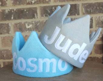 Corona de cumpleaños de fieltro personalizada: sombrero de fiesta personalizado