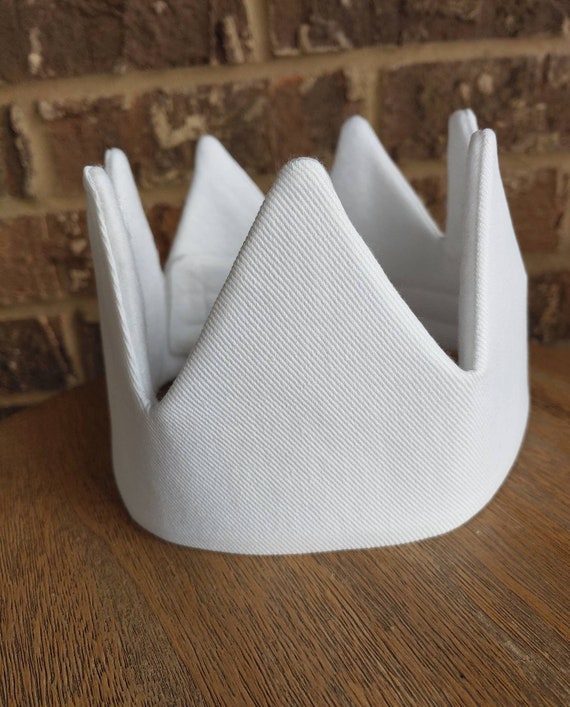 Birthday Crown/ Custom Crown/ Birthday Hat/ Personalized Crown/ White Crown/ Girl Birthday/ Boy Birthday/ Gold White Birthday/First Birthday Il_570xn