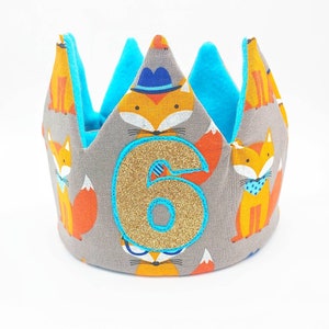 Fox Crown/ Fox Birthday Crown/ Fox Birthday/ Birthday Crown/ Fox Party Hat