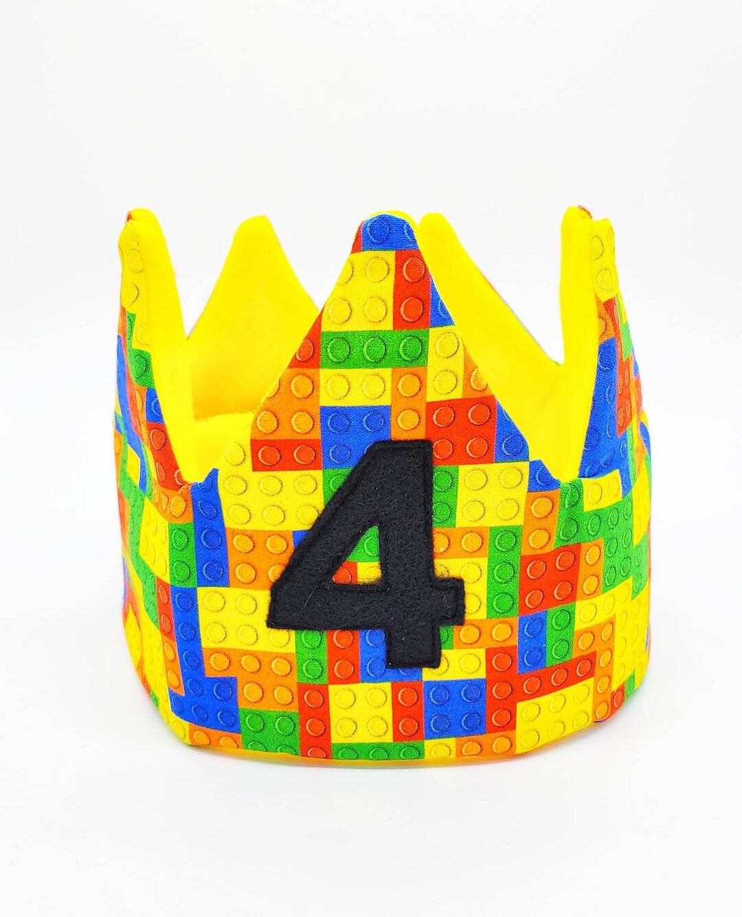 Building Blocks Party Crown Building Bricks Custom Crown Name Crown