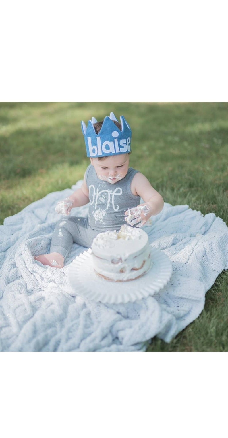 First Birthday Hat/Airplane Birthday Crown/ Onderful Birthday Party Hat/ Custom Crown/ Personalized Crown/Toddler Crown/ First Birthday Gift image 8