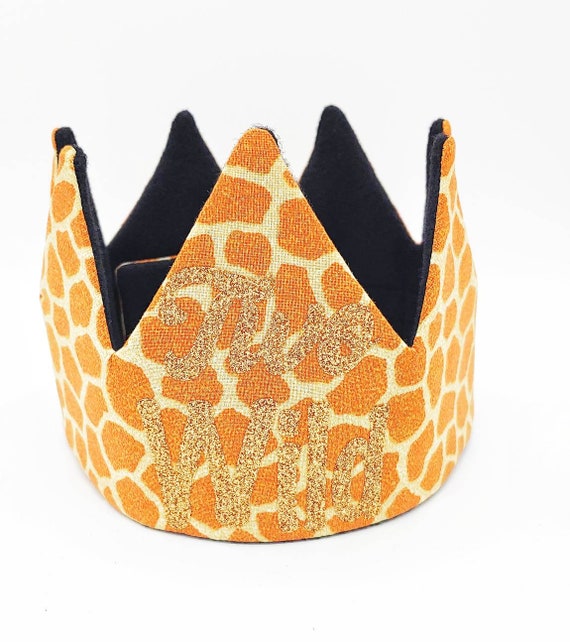 Safari Animal Crown- Animal Print Crown-Giraffe Print Crown-Animal Theme Birthday- Party Hat-Safari Birthday-Party Supplies- Party Hats Il_570xn