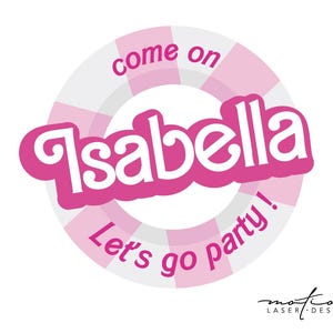 Come On &quot;Your Text&quot; Let&#39;s Go Party Svg, Custom Svg, Custom Name Custom Text Princess Babe Girl Svg, Clipart, Svg Cut File Cricut, Silhouette