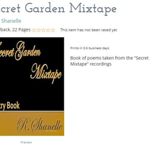 Secret Garden Mixtape Książka Poezji