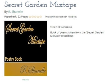 Secret Garden Mixtape Poetry Book