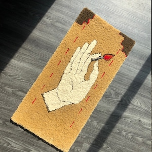 100% Wool Hand-Tufted Match Rug