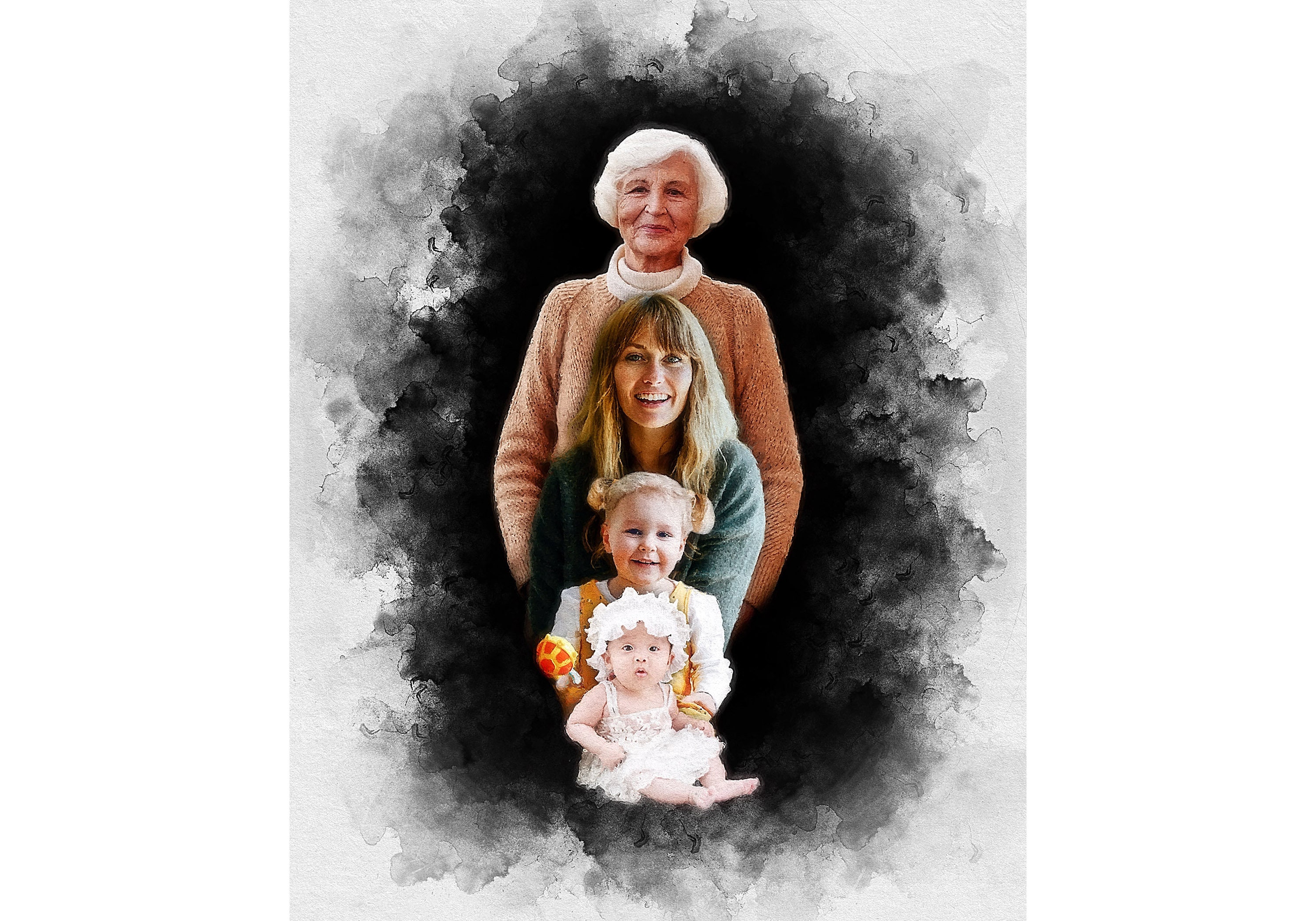 Grandma Mother Daughter Family Generation Print Gift, Custom Family Generation From Multiple Photos, Personalized Print Art Frpm Photo - Etsy Grandma Mother Daughter Family Generation Print Gift, Custom Family Generation From Multiple Photos, Personalized Print Art Frpm Photo - Etsy
