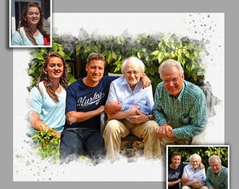 Add Loved One to Picture, Printable Digital Download, Add Passed Away Person, Add Lost Loved One to Photo, Loved One Portrait