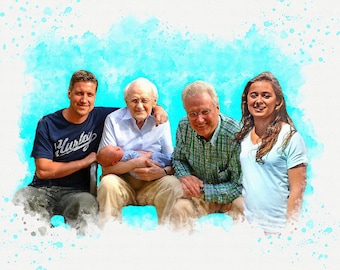 Add Deceased Person To Photo, Add Deceased Loved One to Photo, Picture with Deceased Person,  Add Lost loved One, Last Minute Gift