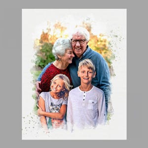 Individuelles Porträt, Personalisiertes Foto, Fotorestaurierung, Individuelles Familienporträt, Fotobearbeitung, Person zum Foto hinzufügen