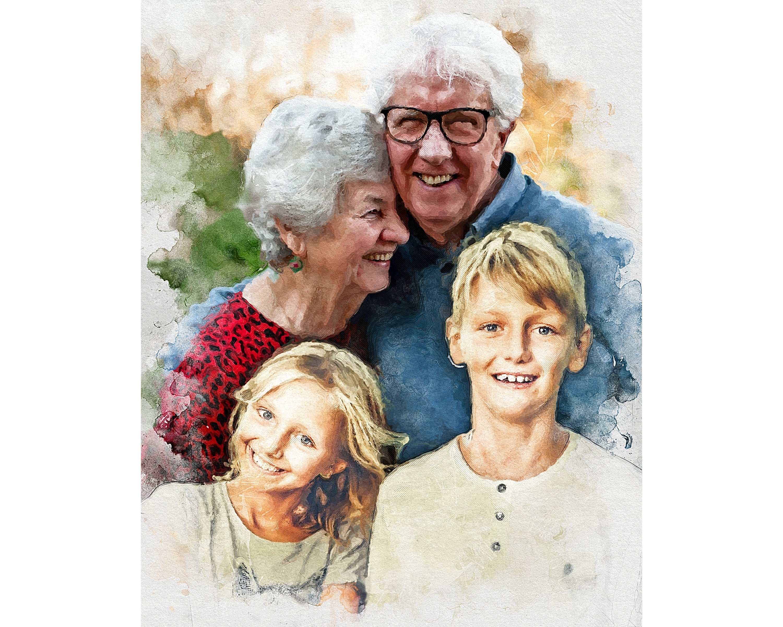 Add Deceased Loved One To Photo Painting