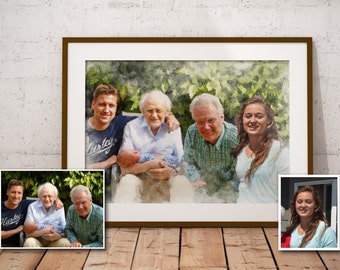 Add Deceased Person To Photo, Add Deceased Loved One to Photo, Picture with Deceased Person,  Add Lost loved One, Last Minute Gift