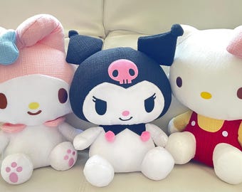 Brand New 14”/7” Sanrio Kuromi, Hello Kitty, Melody, Kerropi, plushies