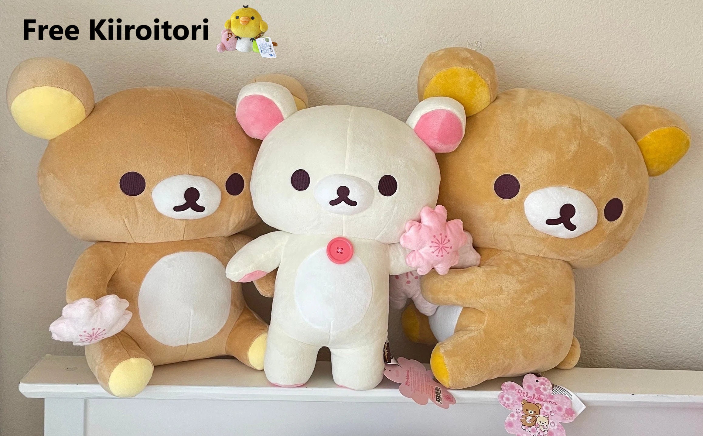 Brand New San-x Rilakkuma/korilakkuma Sakura Blossom Plush Bear - Etsy