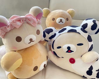 Korilakkuma With Clover M423 Rilakkuma SAN-X 2007 Fuzzy Plush 7