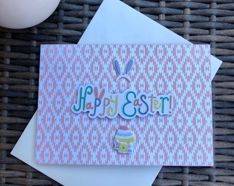 3D Easter Card, Handmade Greeting Card - “Happy Easter”