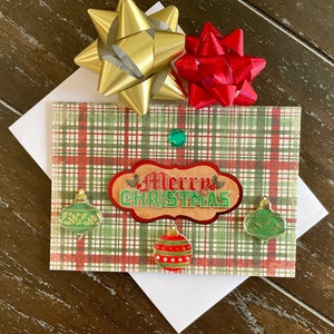 Tarjeta navideña 3D, tarjeta navideña hecha a mano: “Feliz Navidad”