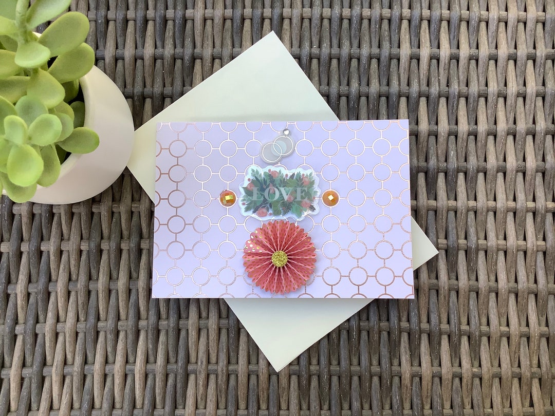 3D Wedding Card, Handmade Greeting Card - “love” - Etsy Australia