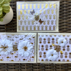 3D Thank You Cards Set Of Three, Handmade Greeting Cards 3 Thank You Cards image 9