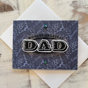 Biglietto 3D per la festa del papà, biglietto d'auguri fatto a mano - "Il papà più grande del mondo"
