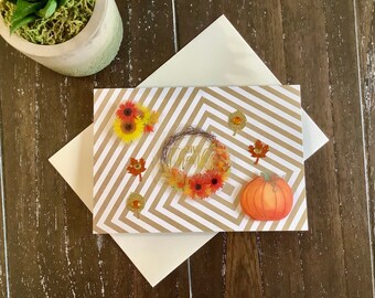 3D Thanksgiving-kaart, handgemaakte wenskaart - "Bedankt"