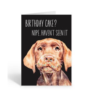 Funny Birthday Card for a Dog Mum or Dad / Card from the Dog / UK Shop image 2