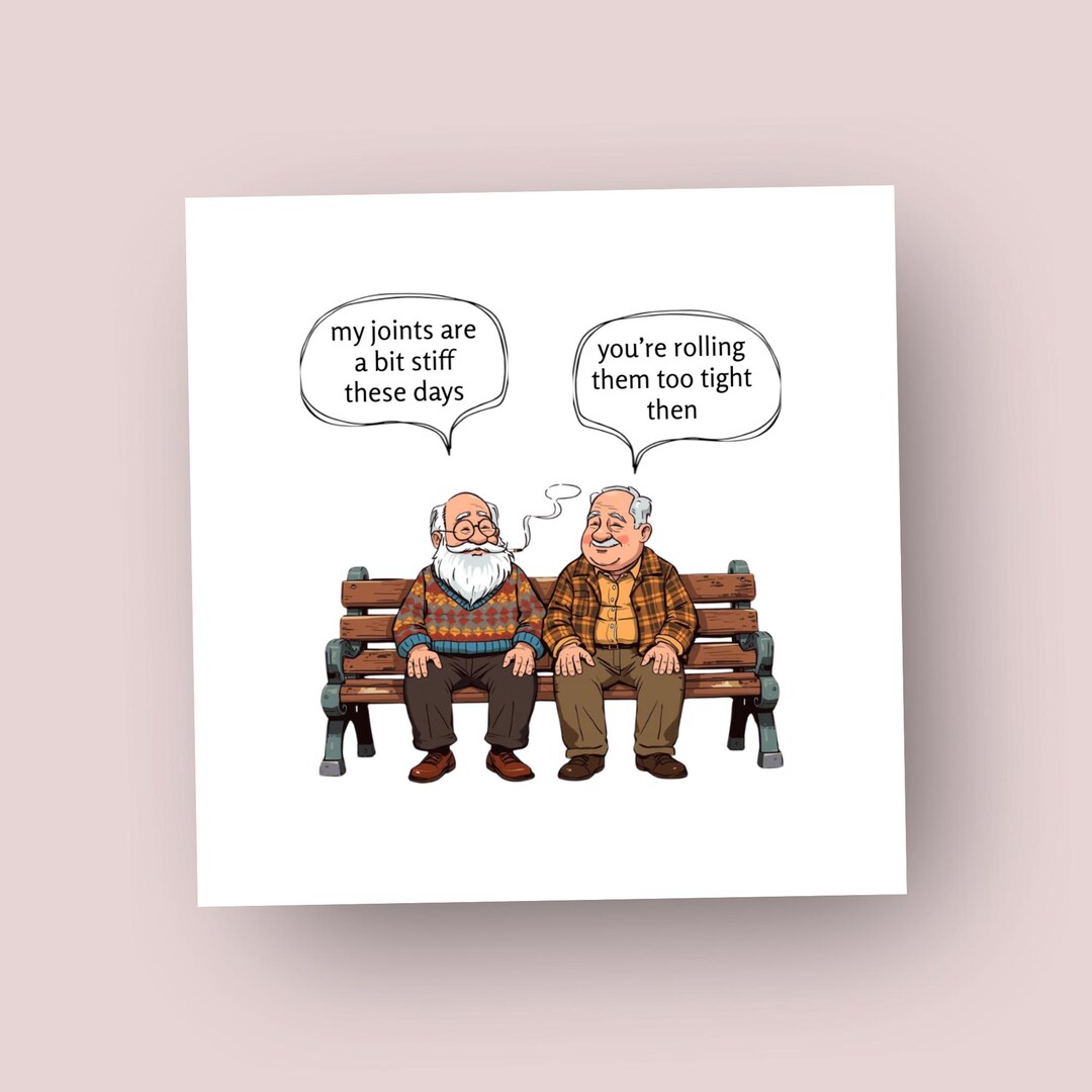 Funny Birthday Card for Him: Old Men Joke Card - Etsy UK