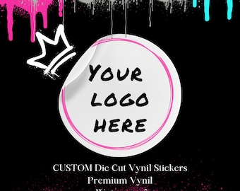 Custom Vinyl Stickers, Die Cut Stickers, Cut to Size Stickers, Logo Stickers, Custom Packing Stickers, Labels, Vynil Sticker, Waterproof