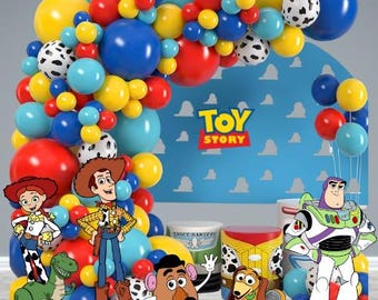 Toys Story Props Birthday Cutouts Woody Buzz Birhtday Character Props Backdrops