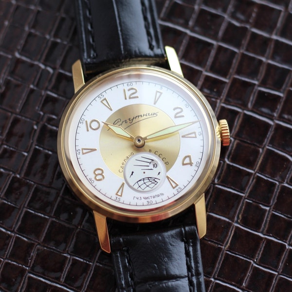 Vintage watch, Soviet watch, " SPUTNIK watch '', Mens watch, USSR watch, gift for him, mechanical watch, white watch
