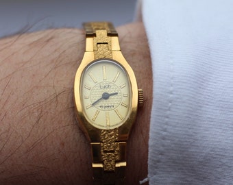 Vintageklocka, Luch, mekanisk klocka, Damklocka, Damarmbandsur, Uppdragbar klocka