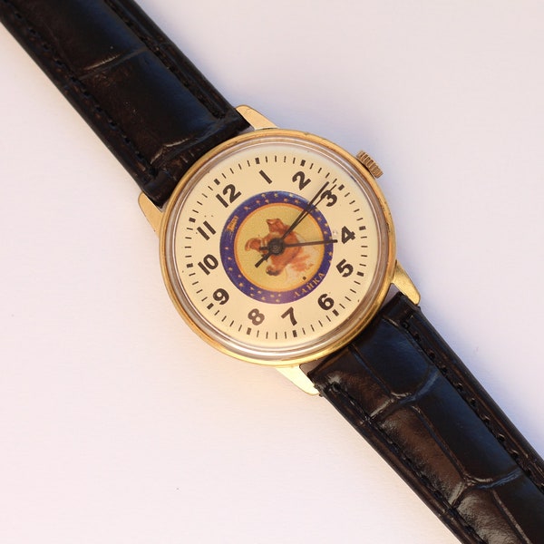 Soviet vintage watch Raketa "squirrel in space" / mechanical cal. 2609.HA / wrist Classic USSR