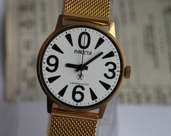 Rare wristwatch Raketa "Zero" raketa watch gift for him, zero watch , raketa 0, / Vintage classic mechanical 2609.na
