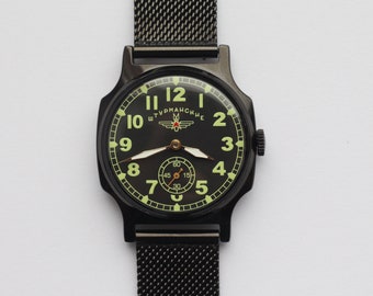 Vintage watches Pobeda Shturmanskie 2602 - Vintage mens watch, Ukrainian shops, mens wrist watch, Mechanical watch, Military watch gift