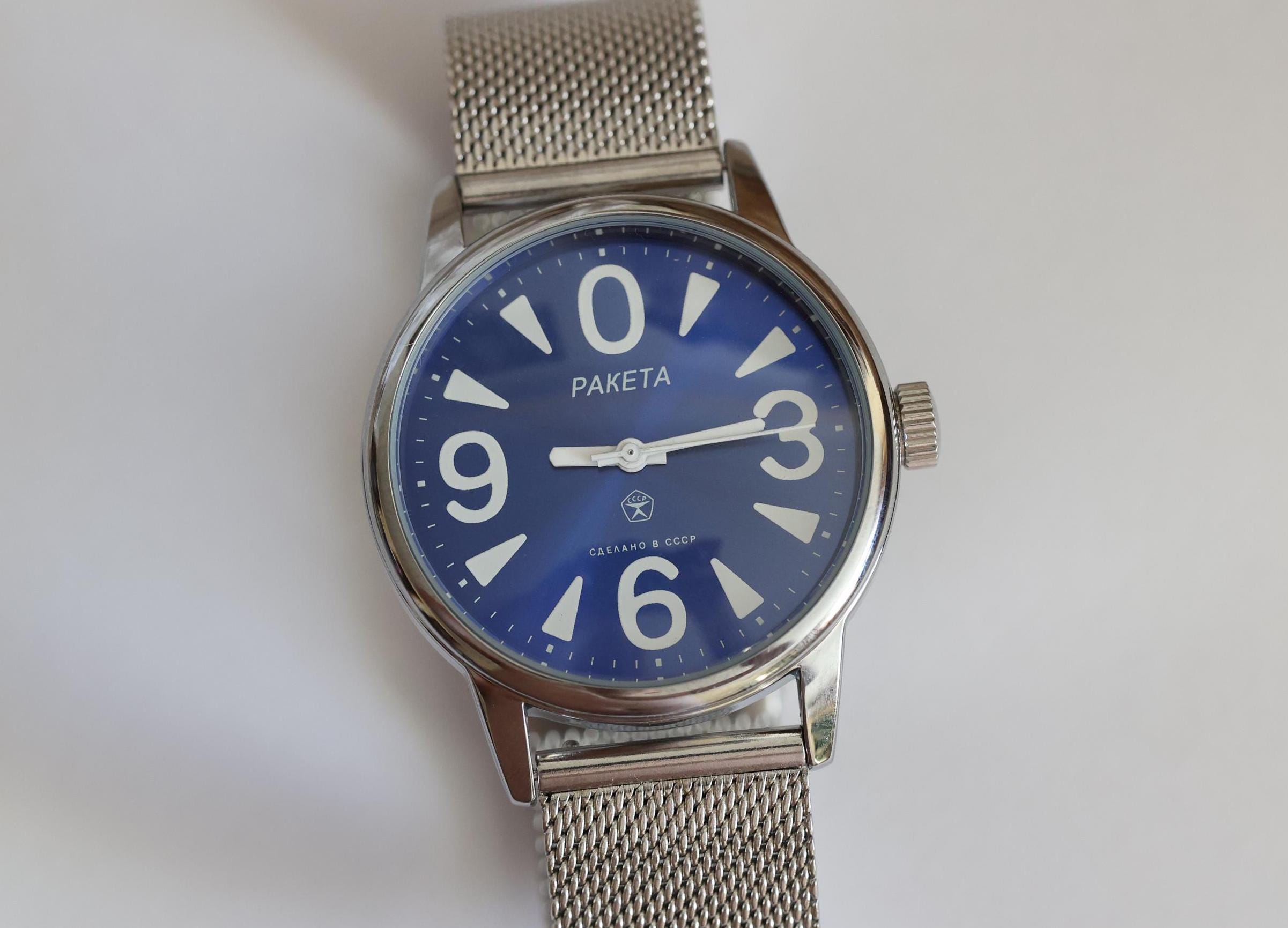Vintage Soviet "Raketa Big Zero" Watch Cal.2609, Rare Mechanical USSR Watches, Collectible Retro Watch, Gift for Him