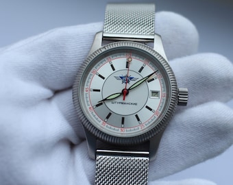 Montre Poljot 2614.2N, montre Sturmanskie, montre rare, montre militaire, montre mécanique, montre soviétique, montre de l'urss, montre de pilote, montre rare