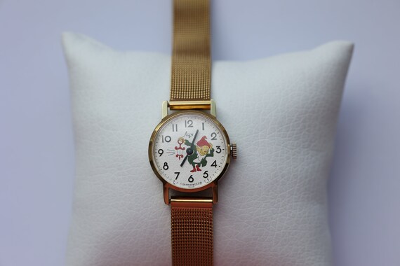 Vintage small retro kid's watch Luch 1801.1.K1 dw… - image 3
