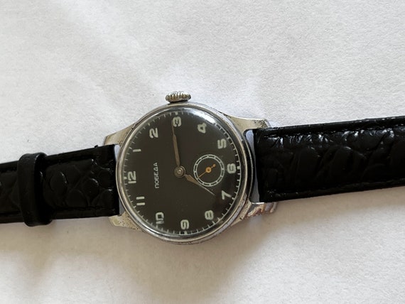 Soviet vintage watch POBEDA 1954 release. Retro w… - image 1