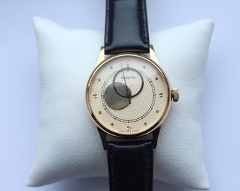 Nieuw, zeldzaam, Vintage Sovjet-USSR RAKETA Kopernik horloge (Copernic, Copernicus) / Zon-maan wijzers 2609.HA