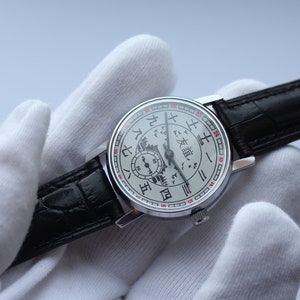 Vintage Mechanical watch - Pobeda "China Friendship" Mens wrist watch. mens gift. Gift for him. Gift watch. watches for man. Vintage jewelry image 5