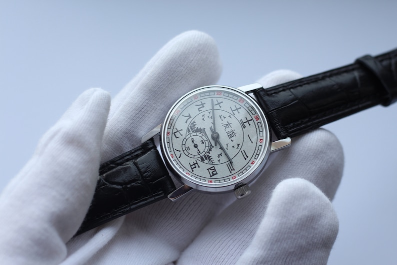 Vintage Mechanical watch - Pobeda "China Friendship" Mens wrist watch. mens gift. Gift for him. Gift watch. watches for man. Vintage jewelry image 5