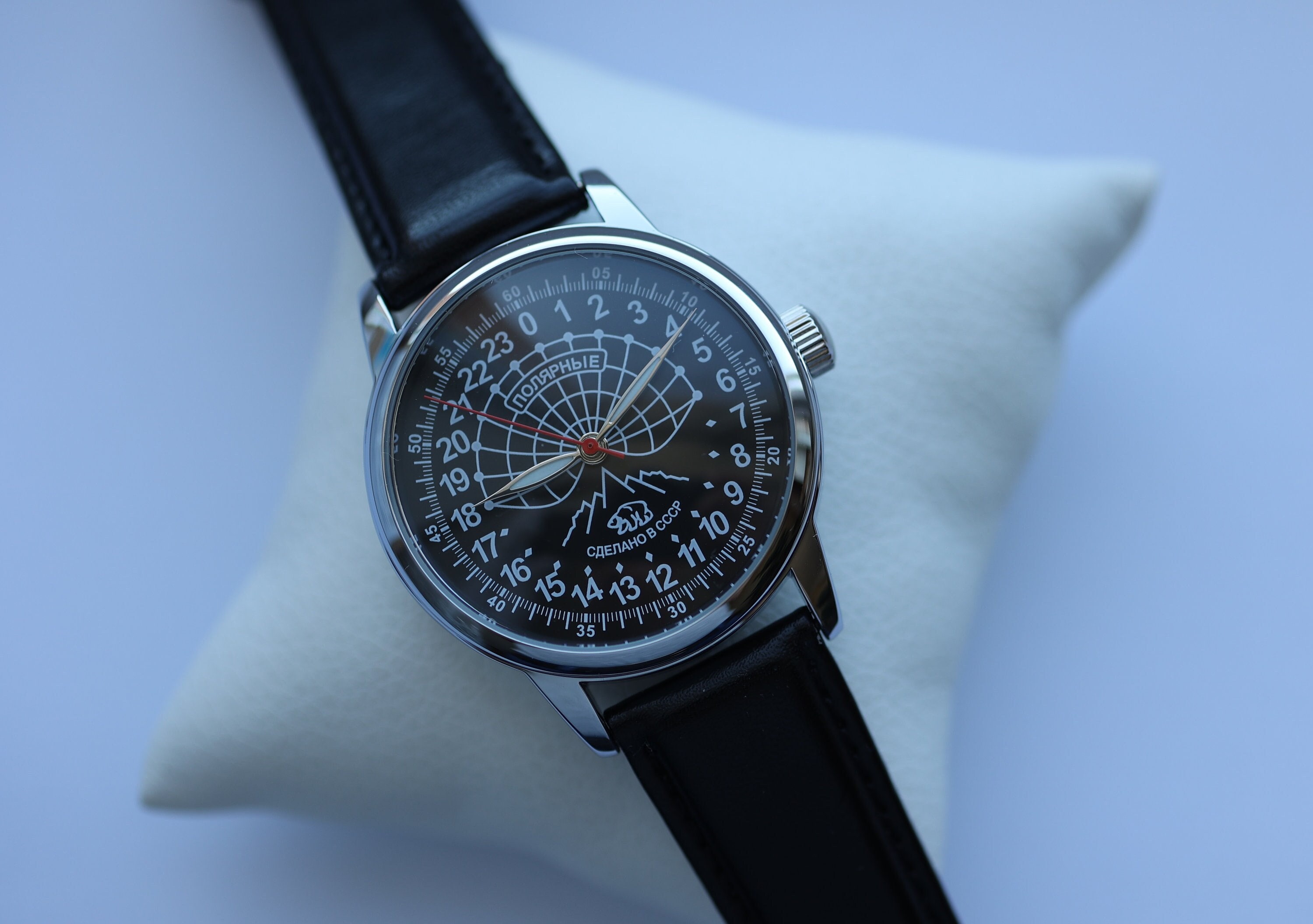 Polar Bear 24 H Uhr Vintage Raketa Watch, Polar 24 Watch, Soviet