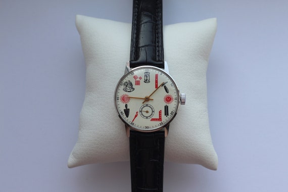 MASONIC watch, Vintage watch, Soviet military wat… - image 1